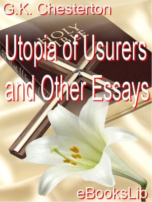 cover image of Utopia of Usurers and Other Essays